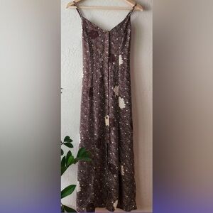 Sienna Sky Brown and Cream Maxi Dress